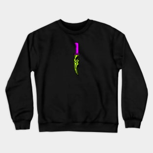 Neon Ghost face Knife - Scream Crewneck Sweatshirt